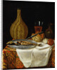 Still Life of a Herring and Flask by French School