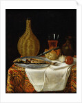 Still Life of a Herring and Flask by French School