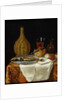 Still Life of a Herring and Flask by French School