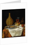 Still Life of a Herring and Flask by French School