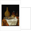 Still Life of a Herring and Flask by French School