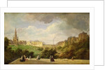 View of Edinburgh, the Walter Scott Monument by Pierre Justin Ouvrie