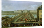 The Imperial Procession Returning to Notre Dame for the Sacred Ceremony of 2nd December 1804, Crossing the Pont-Neuf by Jacques Bertaux