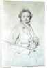 Portrait of Niccolo Paganini 1819 by Jean Auguste Dominique Ingres