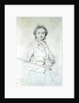 Portrait of Niccolo Paganini 1819 by Jean Auguste Dominique Ingres