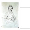 Portrait of Niccolo Paganini 1819 by Jean Auguste Dominique Ingres