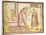 Fol.152v The Crowning of Montezuma II the Last Mexican Emperor in 1502, 1579 by Diego Duran