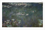 Waterlilies: Green Reflections, 1914-18 by Claude Monet