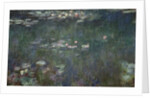 Waterlilies: Green Reflections, 1914-18 by Claude Monet