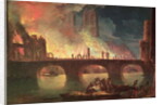 A Fire at the Hotel-Dieu in 1772 by Jean Baptiste Genillion