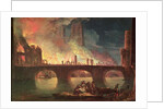 A Fire at the Hotel-Dieu in 1772 by Jean Baptiste Genillion