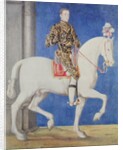 Equestrian Portrait Presumed to be Dauphin Henri II c.1543 by Francois Clouet
