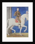 Equestrian Portrait Presumed to be Dauphin Henri II c.1543 by Francois Clouet