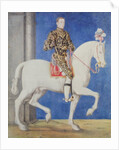 Equestrian Portrait Presumed to be Dauphin Henri II c.1543 by Francois Clouet