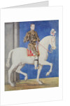 Equestrian Portrait Presumed to be Dauphin Henri II c.1543 by Francois Clouet