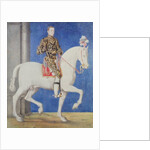 Equestrian Portrait Presumed to be Dauphin Henri II c.1543 by Francois Clouet