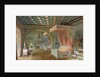 The Pink Room in the Chateau de Roquetaillade, 1868 by Edmond Duthoit