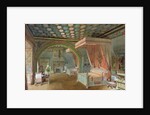 The Pink Room in the Chateau de Roquetaillade, 1868 by Edmond Duthoit