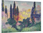 The Cypresses at Cagnes, 1908 by Henri-Edmond Cross