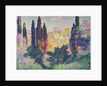 The Cypresses at Cagnes, 1908 by Henri-Edmond Cross
