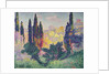 The Cypresses at Cagnes, 1908 by Henri-Edmond Cross