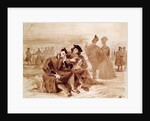 Faust and Wagner in conversation in the countryside by Ferdinand Victor Eugene Delacroix