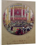 King Charles X receiving the Knights of the Saint Esprit at Reims Cathedral on the 30th May, 1825 by Jean-Charles Develly