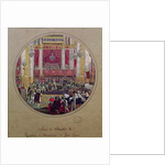 King Charles X receiving the Knights of the Saint Esprit at Reims Cathedral on the 30th May, 1825 by Jean-Charles Develly