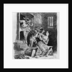 Faust rescues Marguerite from her prison by Ferdinand Victor Eugene Delacroix