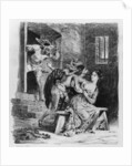 Faust rescues Marguerite from her prison by Ferdinand Victor Eugene Delacroix