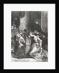 Marguerite in the Church with the Evil Spirits: illustration from 'Faust' by Goethe, 1828 by Ferdinand Victor Eugene Delacroix