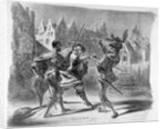 Duel between Faust and Valentine, from Goethe's Faust, after 1828, by Ferdinand Victor Eugene Delacroix