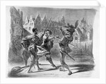 Duel between Faust and Valentine, from Goethe's Faust, after 1828, by Ferdinand Victor Eugene Delacroix