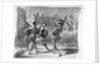 Duel between Faust and Valentine, from Goethe's Faust, after 1828, by Ferdinand Victor Eugene Delacroix