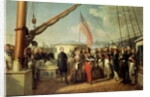 Meeting between Louis-Philippe I and Queen Victoria at Le Treport, 2nd September 1843, 1844 by Francois Auguste Biard