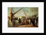 Meeting between Louis-Philippe I and Queen Victoria at Le Treport, 2nd September 1843, 1844 by Francois Auguste Biard