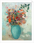 Flowers in a Turquoise Vase, c.1912 by Odilon Redon