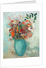 Flowers in a Turquoise Vase, c.1912 by Odilon Redon