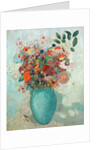 Flowers in a Turquoise Vase, c.1912 by Odilon Redon