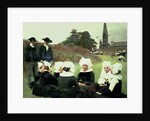 Breton Women Sitting at a Pardon by Pascal Adolphe Jean Dagnan-Bouveret