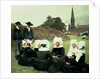 Breton Women Sitting at a Pardon by Pascal Adolphe Jean Dagnan-Bouveret