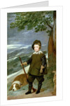 Prince Balthasar Carlos Dressed as a Hunter, 1635-36 by Diego Rodriguez de Silva y Velazquez