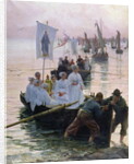 The Arrival of the Procession of St. Anne from Fouesnant to Concarneau, 1887 by Alfred Guillou