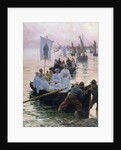 The Arrival of the Procession of St. Anne from Fouesnant to Concarneau, 1887 by Alfred Guillou