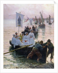 The Arrival of the Procession of St. Anne from Fouesnant to Concarneau, 1887 by Alfred Guillou