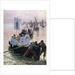 The Arrival of the Procession of St. Anne from Fouesnant to Concarneau, 1887 by Alfred Guillou