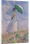 Woman with a parasol turned to the right, 1886 by Claude Monet