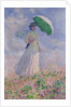 Woman with a parasol turned to the right, 1886 by Claude Monet