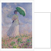 Woman with a parasol turned to the right, 1886 by Claude Monet
