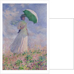 Woman with a parasol turned to the right, 1886 by Claude Monet